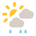 Mixed with showers